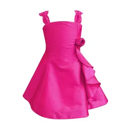 A T U N Fuchsia A-Line Dress-picture-12