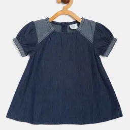 MINI KLUB Girls Puff Sleeves A-Line Dress-picture-17