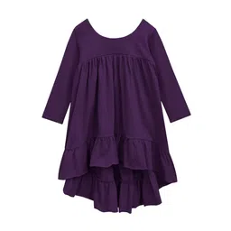 A T U N Purple A-Line Dress-32