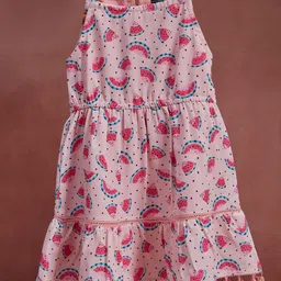 HERE&NOW Shoulder Strap A-Line Tassels Dress-image-42