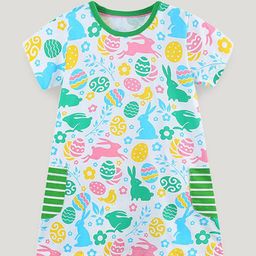 StyleCast Girls Short Sleeves Round Neck A-Line Dress-image-73