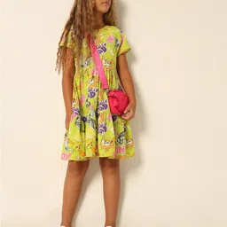 Vero Moda Girls Conversational Print A-Line Dress-image-68