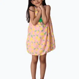 Creative Kids Girls Floral Print A-Line Dress-53