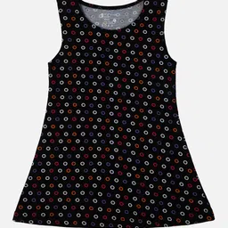 Bodycare Girls Geometric Print A-Line Cotton Dress-image-67