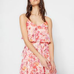Trendyol Floral Printed Layered A-Line Dress-image-51