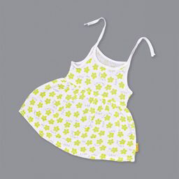 Born Babies Girls Print Sleeveless Knot Frock Organic Cotton A-Line Dress-image-42