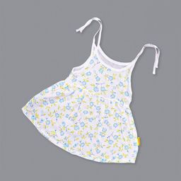 Born Babies Girls Print Sleeveless Knot Frock Organic Cotton A-Line Dress-image-67
