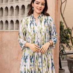 Ambraee Print A-Line Dress-picture-36
