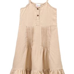 Eimoie Beige A-Line Dress-image-15