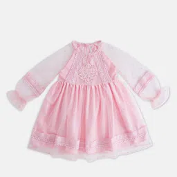 Pantaloons Junior Puff Sleeves A-Line Dress-picture-22