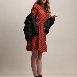 Vero Moda Printed A-Line Dress-image-42