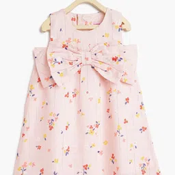 Campana Girls Floral Print Cotton A-Line Casual Dress-image-23
