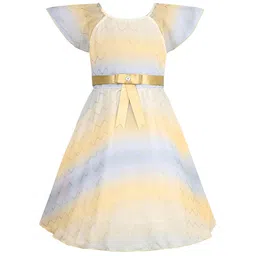 Wish Karo Print Satin A-Line Dress-picture-31