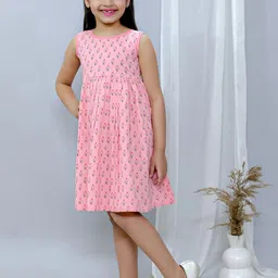 Ka-mee Girls Floral Printed A-Line Dress-picture-48