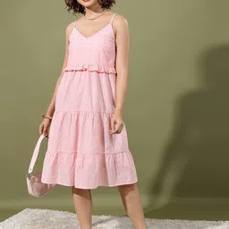Vishudh Shoulder Straps A-Line Dress-image-7