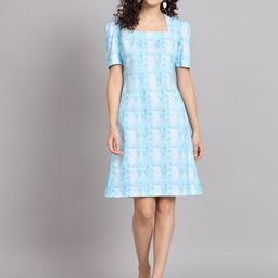PowerSutra Abstract Print A-Line Dress-picture-12