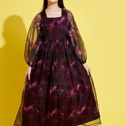 Cherry & Jerry Girls Black Maxi Maxi Dress-image-39