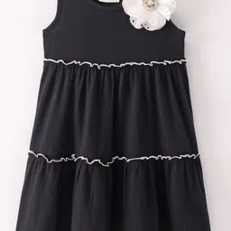 CrayonFlakes Girls Sleeveless A-Line Cotton Dress-picture-36
