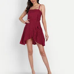 Emprall Multicoloured Crepe Dress-image-42