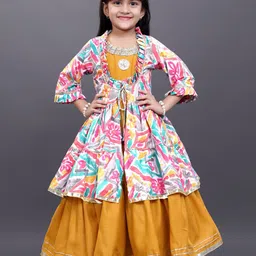 BAESD Girls Round neck  Maxi Gown Dress-picture-23
