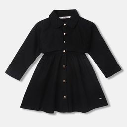 ELLE Girls Pure Cotton Shirt Dress-picture-31