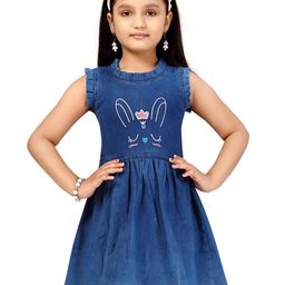 BAESD Girls Graphic Printed Cotton Fit & Flare Dress-picture-53