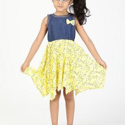 Budding Bees Girls Floral Printed Fit & Flare Dress-image-64