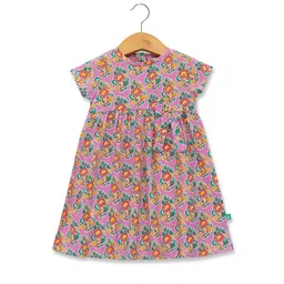JusCubs Floral Print Fit & Flare Dress-picture-57
