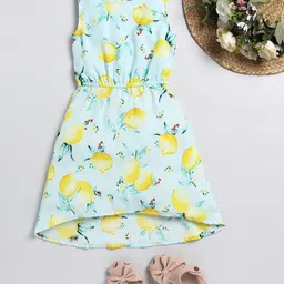 Lazy Shark Floral Printed Fit & Flare Dress-12