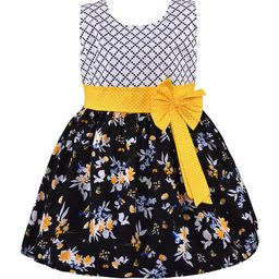 Wish Karo Girls Floral Printed Sleeveless Fit & Flare Cotton Dress-image-83