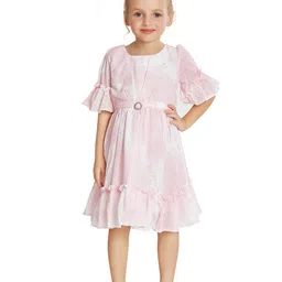 Peppermint Girls Abstract Printed Fit & Flare Dress-picture-21