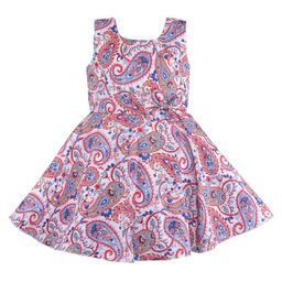 Wish Karo Girls Paisely Printed Fit & Flare Dress-picture-48