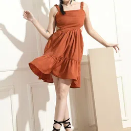 PRETTY LOVING THING  Shoulder Straps Cut Outs Fit & Flare Dress-image-35