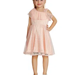 Peppermint One Shoulder Lace Fit & Flare Dress-picture-47