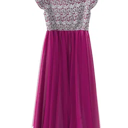 BAESD Embroidered Fit & Flare Dress-image-50