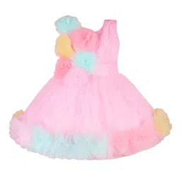 Wish Karo Girls Round Neck Corsage Fit & Flare Dress-picture-19