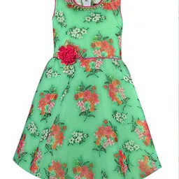 Wish Karo Floral Print Georgette Fit & Flare Dress-picture-36