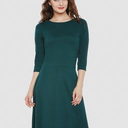 Chemistry Round Neck Cotton Sheath Dress-image-108