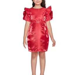 Peppermint Flutter Sleeve Sheath Above Knee Dress-image-50