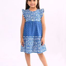 Beebay Girls Seashell Printed Tiered Dress-picture-2