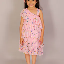 LIL DRAMA Conversational Printed Puff Sleeves Fit & Flare Dress-picture-12