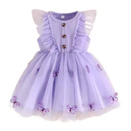 StyleCast Purple Girls Sleeveless Applique Fit & Flare Dress-image-33