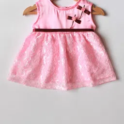 MANY FROCKS & Girls Self Design Fit & Flare Dress-image-84