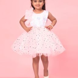 BAESD Embellished Net Fit & Flare Dress-picture-17
