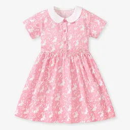 LULU & SKY Floral Print Peter Pan Collar Fit & Flare Dress-picture-37