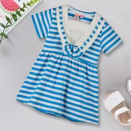 Kids On Board Infants Striped Fit & Flare Dress-image-26