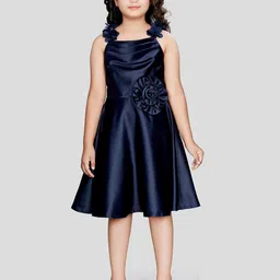 Peppermint Girls Square Neck Sleeveless Fit & Flare Dress-picture-17