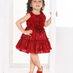 Peppermint Sleeveless Applique Fit and Flare Dress-picture-51