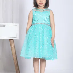 Toy Balloon kids Girls Round Neck Sequined Balloon Dress-image-61