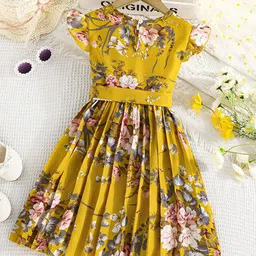 StyleCast x Revolte Floral Print Fit & Flare Dress-image-65